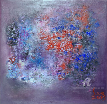 Echoes of the Nebula Pittura intitolato "Echoes of the Nebula" da Yeon-Gyeong Seo (Seo), Opera d'arte originale, Olio