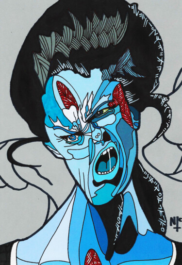 the hangover Drawing titled "the hangover" by Nicholas Price, Original Artwork, Ink