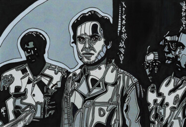 TED BUNDY 「TED BUNDY」というタイトルの描画 Nicholas Priceによって, オリジナルのアートワーク, インク
