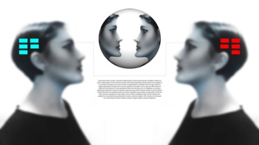 Arte digitale intitolato "Telepatia" da O. Soniart, Opera d'arte originale, Fotografia digitale