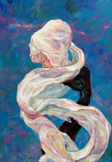 Sky Veil Painting titled "Sky Veil" by Marina Mark, Original Artwork, Acrylic