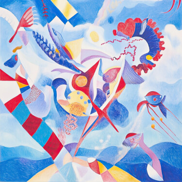 "Sea fantasies 58" başlıklı Dijital Sanat Irina Shumskaya tarafından, Orijinal sanat, AI tarafından oluşturulan görüntü