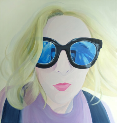 "Selfie." başlıklı Tablo Mariia Lashkevych tarafından, Orijinal sanat, Akrilik Ahşap Sedye çerçevesi üzerine monte edilmiş