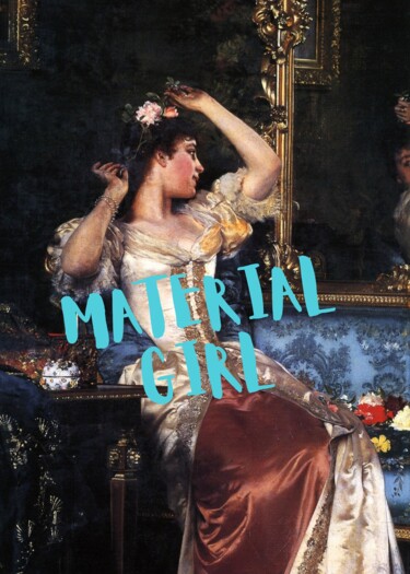 Arts numériques intitulée ""Material Girl" - L…" par Chun Yu Guan, Œuvre d'art originale, Image générée par l'IA Monté sur C…