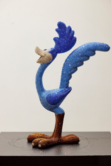 Scultura intitolato "Roadrunner" da Angela Gomes, Opera d'arte originale, Colaggio
