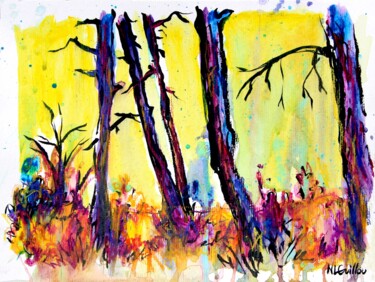 Schilderij getiteld "Pins Tama" door Nicolas Le Guillou, Origineel Kunstwerk, Acryl