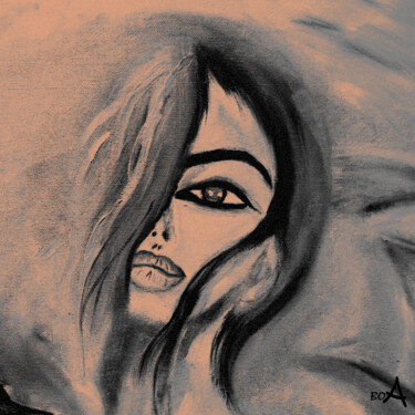 Digitale Kunst getiteld "Thoughtfulness" door Oksana Budnichenko, Origineel Kunstwerk, 2D Digital Work