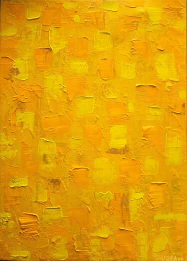 Unexpressed. Pure Yellow Abstract - Print 제목이 "Unexpressed. Pure Y…"인 디지털 아트 Vafa Majidli로, 원작, 디지털 페인팅
