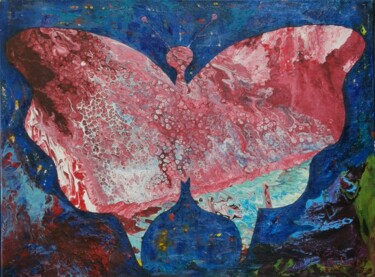 绘画 标题为“Butterfly” 由Laurent Mulot, 原创艺术品, 丙烯 安装在木质担架架上