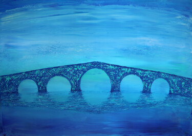 Roman Bridge Pittura intitolato "Roman Bridge" da Denis Kuvayev, Opera d'arte originale, Acrilico Montato su Telaio per barella in legno