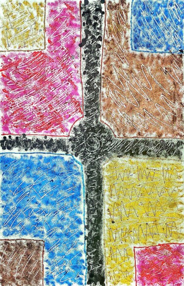 Schilderij getiteld "IN-JUSTICE" door Fábio Rotilli, Origineel Kunstwerk, Inkt