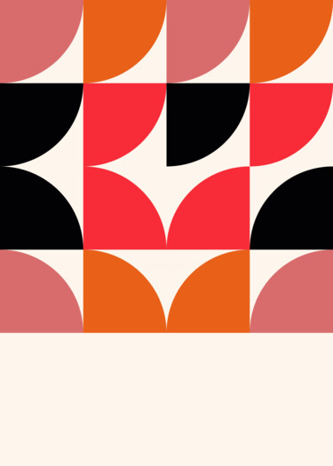 Digital Arts με τίτλο "Geometric Harmony -…" από 春宇 关, Αυθεντικά έργα τέχνης, Εικόνα που δημιουργήθηκε με AI Τοποθετήθηκε στ…