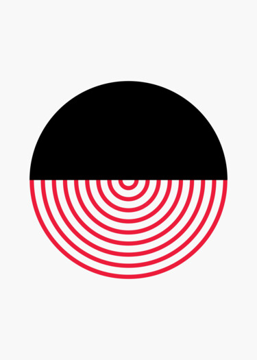 "Black Circle Overla…" başlıklı Dijital Sanat 春宇 关 tarafından, Orijinal sanat, AI tarafından oluşturulan görüntü Karton üzer…