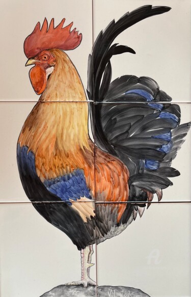 제목이 "Proud cockerel"인 미술작품 Venessa Lagrand로, 원작, 안료 artwork_cat.에 장착됨