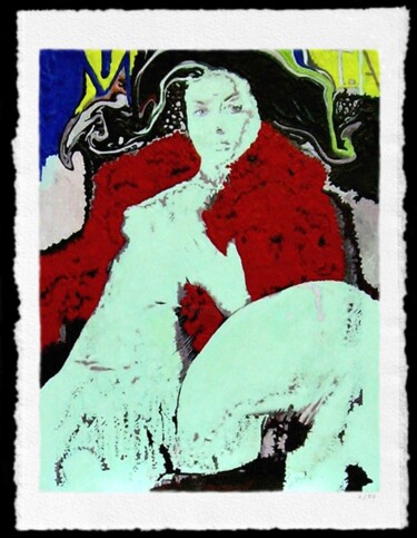 「"Party, Girls, Love…」というタイトルの描画 Angel Rengellによって, オリジナルのアートワーク, インク