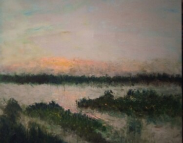 Schilderij getiteld "В разливе" door Anna Kornilina, Origineel Kunstwerk, Olie
