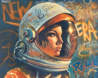 Pittura intitolato "NEW ERA" da Fabrizio Ceccarelli, Opera d'arte originale, Olio