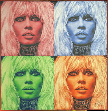Printmaking titled "BB united colors" by Erika Cool, Original Artwork, Digital Print Mounted on Aluminium