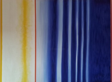 Schilderij getiteld "Un jour d'été en bo…" door Eloi Camus, Origineel Kunstwerk, Olie Gemonteerd op Frame voor houten branca…