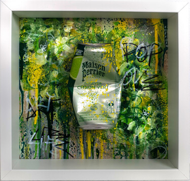 Maison Perrier Pop Art Street Art Murale Box 3d Sculpture Rzeźba zatytułowany „Maison Perrier Pop…” autorstwa Pvettese, Oryginalna praca, Farba w spray'u