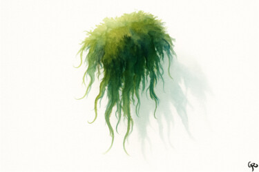 "Moss Fall" başlıklı Tablo Genifer Díaz Rojas tarafından, Orijinal sanat, Suluboya