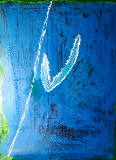 Schilderij getiteld "lacerazioni 00 "fen…" door Sergio Imperio, Origineel Kunstwerk, Acryl