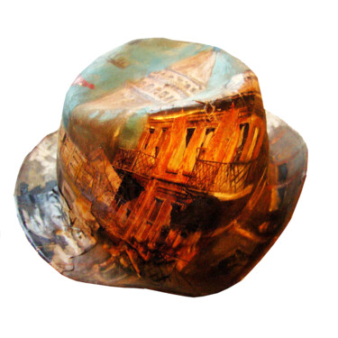 HAT & PERA - GALATA Sculpture titled "HAT & PERA - GALATA" by Göknil Gümüş Sungurtekin, Original Artwork, Oil