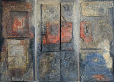 Pittura intitolato "Archaeology of Time" da Victoriya Marchenko, Opera d'arte originale, Acrilico Montato su Telaio per bare…
