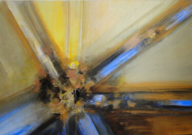 Schilderij getiteld "Vincent" door Marcela Ramirez-Aza, Origineel Kunstwerk, Acryl Gemonteerd op Frame voor houten brancard