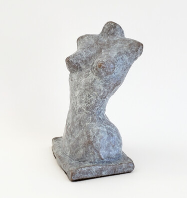 绘画 标题为“Female Torso in Grey” 由Joyce Fournier, 原创艺术品, 青铜