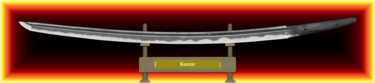 数字艺术 标题为“Kanze Masamune Feue…” 由Marun Bönninghaus, 原创艺术品, 数字油画