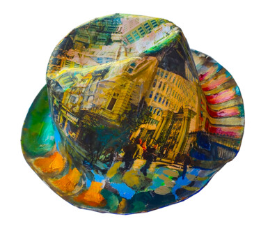 HAT & PERA - Istiklal Street And Windows - II Installation Sculpture intitulée "HAT & PERA - Istikl…" par Göknil Gümüş Sungurtekin, Œuvre d'art originale, Huile