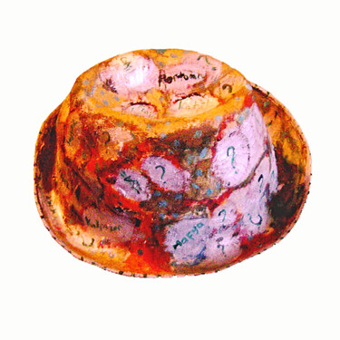 HAT & PERA - Interjection Sculpture intitulée "HAT & PERA - Interj…" par Göknil Gümüş Sungurtekin, Œuvre d'art originale, Huile