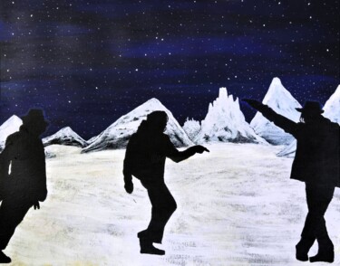 "Shadows of the Moon…" başlıklı Tablo Troy Wilson-Ripsom tarafından, Orijinal sanat, Akrilik Ahşap Sedye çerçevesi üzerine m…