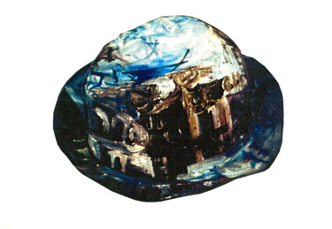 Sculpture titled "Hat & Pera 1998 III" by Göknil Gümüş Sungurtekin, Original Artwork, Oil