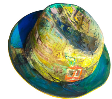 Sculpture intitulée "Hat & Pera - Beyogl…" par Göknil Gümüş Sungurtekin, Œuvre d'art originale, Huile