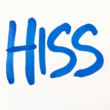 Printmaking titled "HISS" by Ivy Blue, Original Artwork, Digital Print