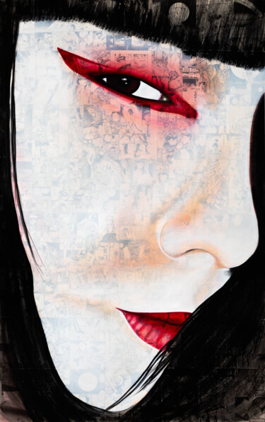 "HIROKO" başlıklı Tablo Celine Masson tarafından, Orijinal sanat, Akrilik