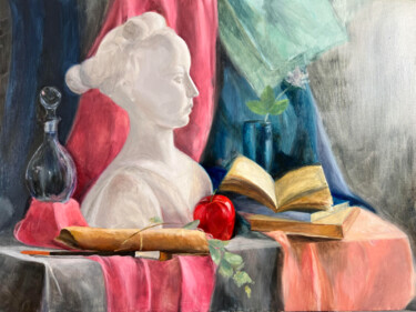 绘画 标题为“Still Life of Bust” 由Ananya Arsh, 原创艺术品, 油