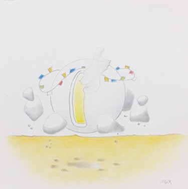 Desenho intitulada "Sphären" por Malte Xanke, Obras de arte originais, Lápis