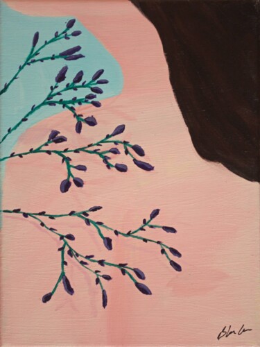 「GaÏa, Nice to meet…」というタイトルの絵画 Blandine Cavalierによって, オリジナルのアートワーク, アクリル ウッドストレッチャーフレームにマウント
