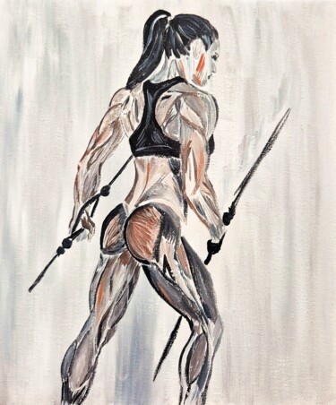 Athletic Woman Muscle Art Картина под названием "Athletic Woman Musc…" - Anna Abkaryan, Подлинное произведение искусства, Акрил