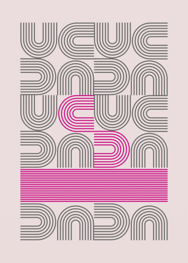 Digital Arts με τίτλο "Geometric Harmony -…" από 春宇 关, Αυθεντικά έργα τέχνης, Εικόνα που δημιουργήθηκε με AI Τοποθετήθηκε στ…
