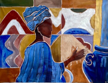 Картина под названием "TERRA COTTA" - Julie Coudret Carrasco, Подлинное произведение искусства, Акрил
