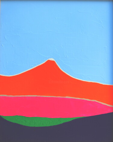HYPTONIQUE VESUVE Pittura intitolato "HYPTONIQUE VESUVE" da Elodie Marpault, Opera d'arte originale, Acrilico Montato su Cartone