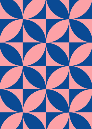 Artes digitais intitulada "Geometric Harmony -…" por Chun Yu Guan, Obras de arte originais, Imagem gerada por IA Montado em…