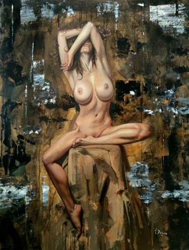 Pintura intitulada "Medusa" por Francesco Dezio, Obras de arte originais, Óleo