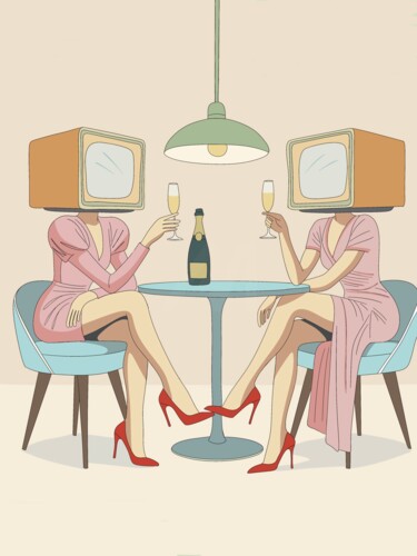 "CHEERS TV Série lim…" başlıklı Dijital Sanat Zuzana Lavenac tarafından, Orijinal sanat, Dijital Resim