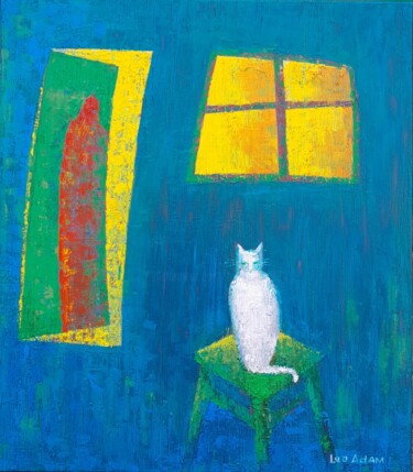 Schilderij getiteld "Тінь минулого" door Leonid Shatsylo (Leo Adam), Origineel Kunstwerk, Olie