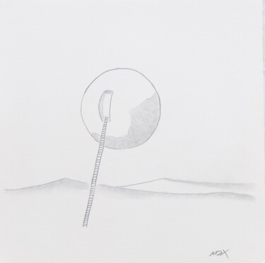 Desenho intitulada "Sphären (4)" por Malte Xanke, Obras de arte originais, Lápis